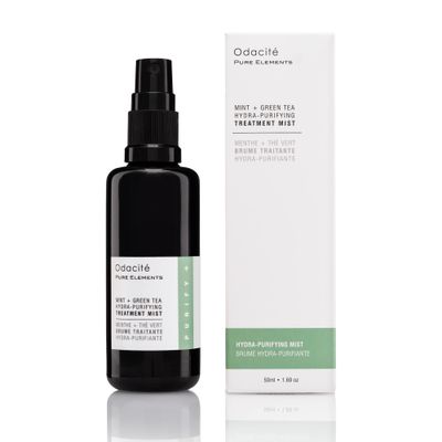 Odacit Anti Aging Face Serum - Mint Green Tea Hydra-Purifying Mist Glow Recipe, Acne Pimple Prone Skin, Clearing Face Mist for Hydration, Blemishes, Clogged Pores, Tired Complexion - 1.69 fl. oz