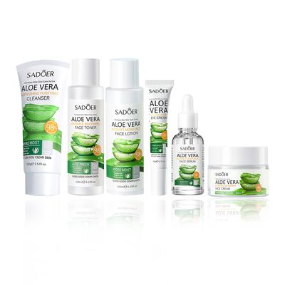 Aloe Vera Daily Skin Care Gift Box Set Daily Moisturizing Nourishing Fresh Orange Essence Skin Care Set Vitamin Essence Six-piece Set For Valentine&#39;s Day And Festival Gift