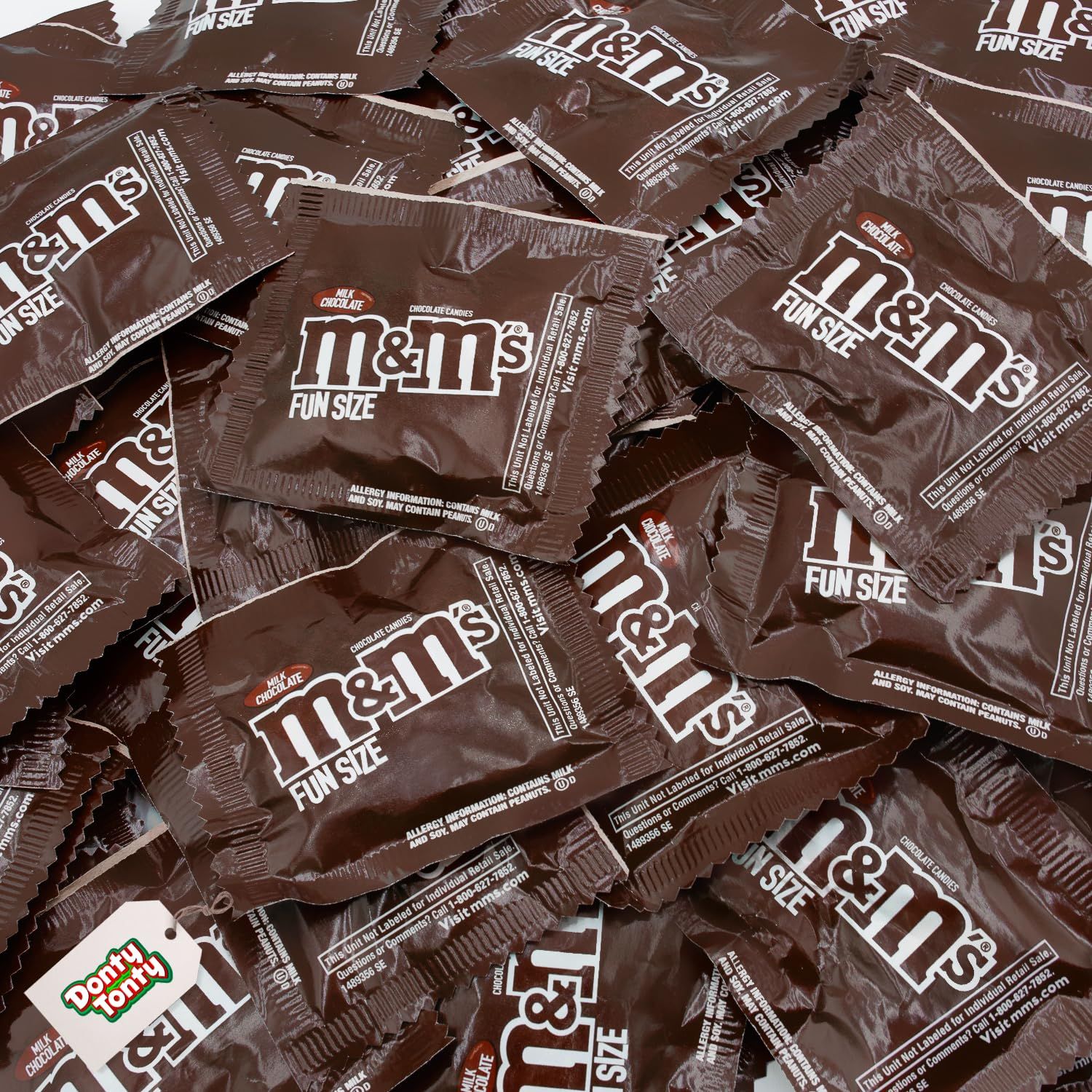 MM&#39;S Milk Chocolate Bundle 1 lb - Candy Bulk, Fun Size, Resealable Bag, Individually Wrapped Pack