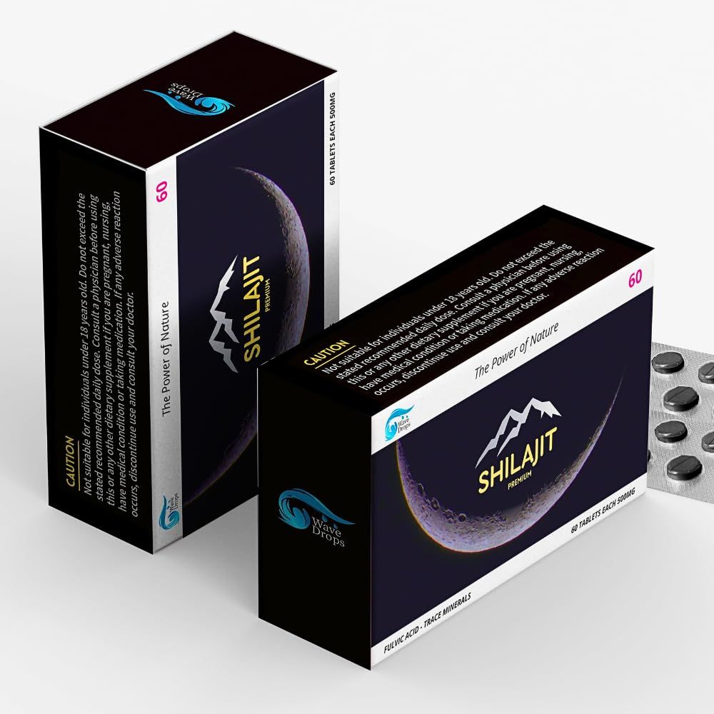 100 Pure Maximum Strength Shilajit Resin Tablets: Energy, Metabolism, Immunity - 85 Trace Minerals Fulvic Acid - Natural Shilajit Tablets
