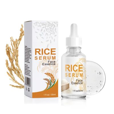 Rice Serum for Face, Rice Hyaluronic Acid Serum, Hydrating Serum for Dry Skin, Deep Moisturizing Nourish Facial Serum Essence, Smooth Fine Line, Restore Skin Elasticit 30ml