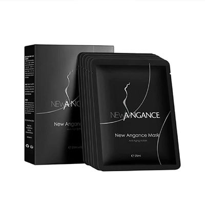 NEW ANGANCE MASK, Revitalizing, Moisturizing, Soothing Skin Texture, 10 Sheets (Anti-aging Mask)