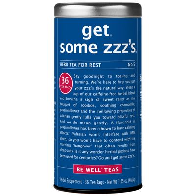 The Republic of Tea, Get Some Zzz s - No. 5 Herb Tea for Rest, No Caffeine, 36 Tea Bags