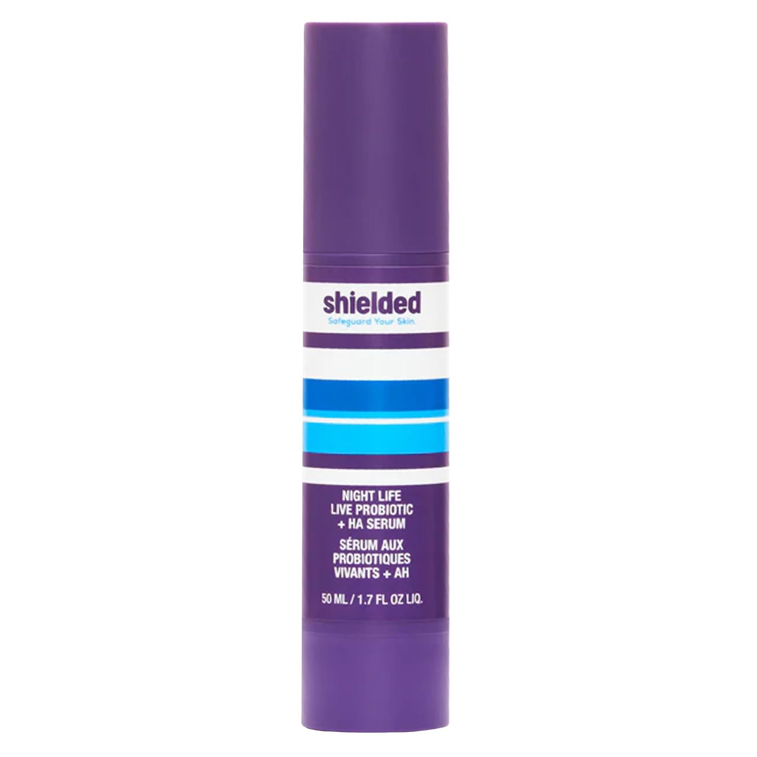 Shielded Beauty Night Life Live Probiotic HA Serum Hydrating Skin-Renewing Night Serum with Probiotics Hyaluronic Acid, 50ml