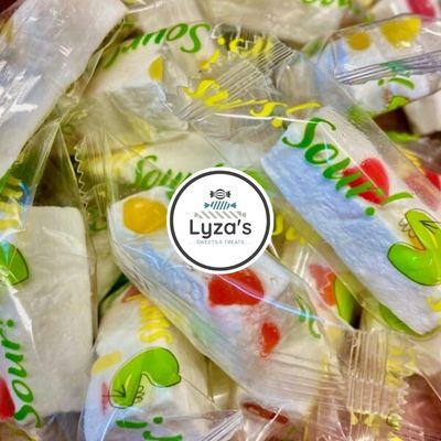 Italian Jujube Nougat Candies - Soft Chewy With Fruity Jelly Beans Gift - Bulk Bags By Lyza&#39;s Sweets Treats (14 Ounce, SOUR)