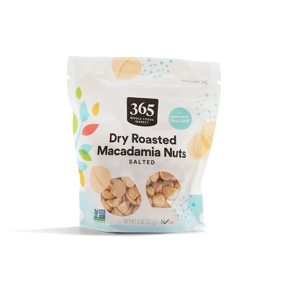 365 by Whole Foods Market, Roasted And Salted Macadamia Nuts, 8 Ounce