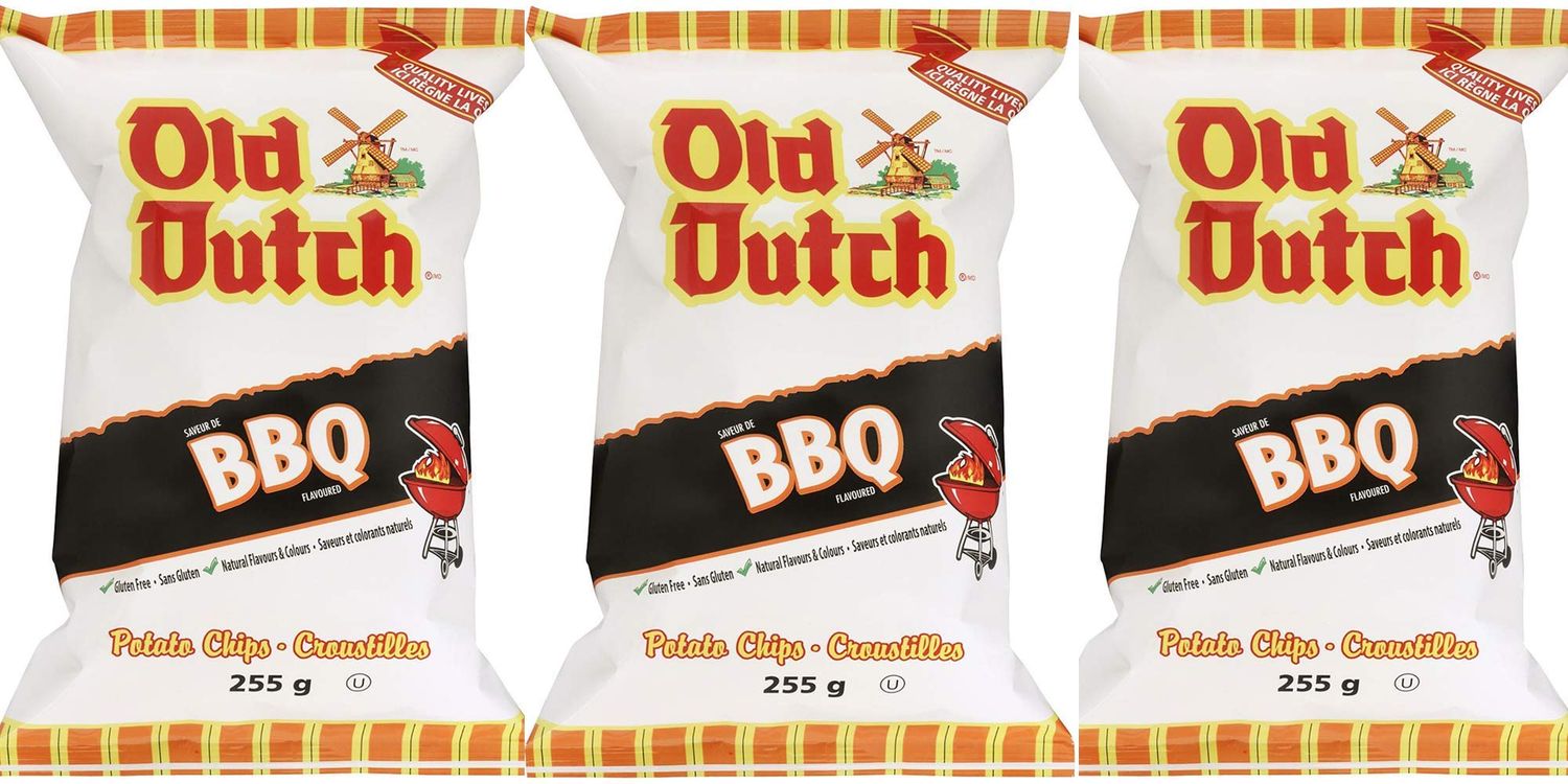 Old Dutch Potato Chips BBQ 255g Imported from Canada (3-Pack)