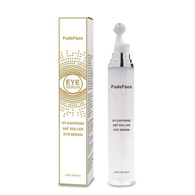 5 Caffeine Eye Serum and Under Eye Roller Cream for Dark Circles and Puffiness, Cafeine with 360 Massage Ball Reduce Wrinkles and Fine Lines,Bags under eyes