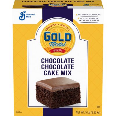 Gold Medal Chocolate Chocolate Cake Mix, 5 Lb Box (Pack of 6)
