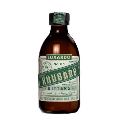Luxardo Aromatic Infused Cocktail Bitters Product of Italy Versatile and Essential Ingredients for Drinks, 200 ml (Rhubarb)