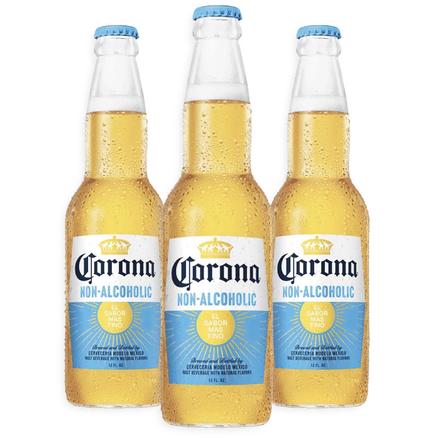 [Pack of 3] Non-Alcoholic Corona Beer - Same Crisp and Balanced Taste of Your Favorite Mexican Lager