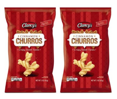 2 Bags - Cinnamon Churros 3 0z Each 84G