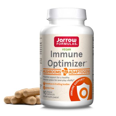 Jarrow Formulas Immune Optimizer with Cordyceps, Reishi, Lion s Mane, Shiitake, King Trumpet, and Turkey Tail Mushrooms, Dietary Supplement with Andrographis Extract, 90 Veggie Capsules, 30 Day Supply