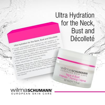 WILMA SCHUMANN Neck and Bust Intensiv Firming Cream, Hydrating Skin Moisturizer, Chest and Decolletage Cream, 1.7 oz