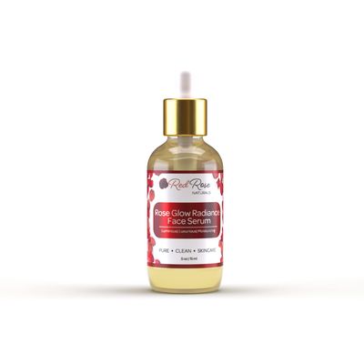 Red Rose Naturals Rose Glow Radiance Face Serum Daily Hydration For Anti-Aging, Glowing Serum For All Skin Types, Suitable for oily skin, dry skin, sensitive skin Vegan - 15 ml