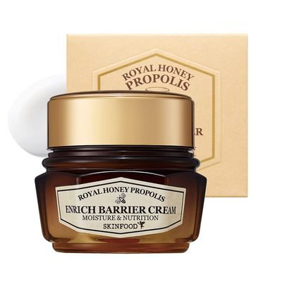 SKINFOOD Royal Honey Propolis Enrich Barrier Cream - 50 Black Bee Propolis Royal Jelly Extract Face Cream - Propolis Serum for Skin - Royal Essence Facial Cream - 2.13 Fl. Oz (63 mL)