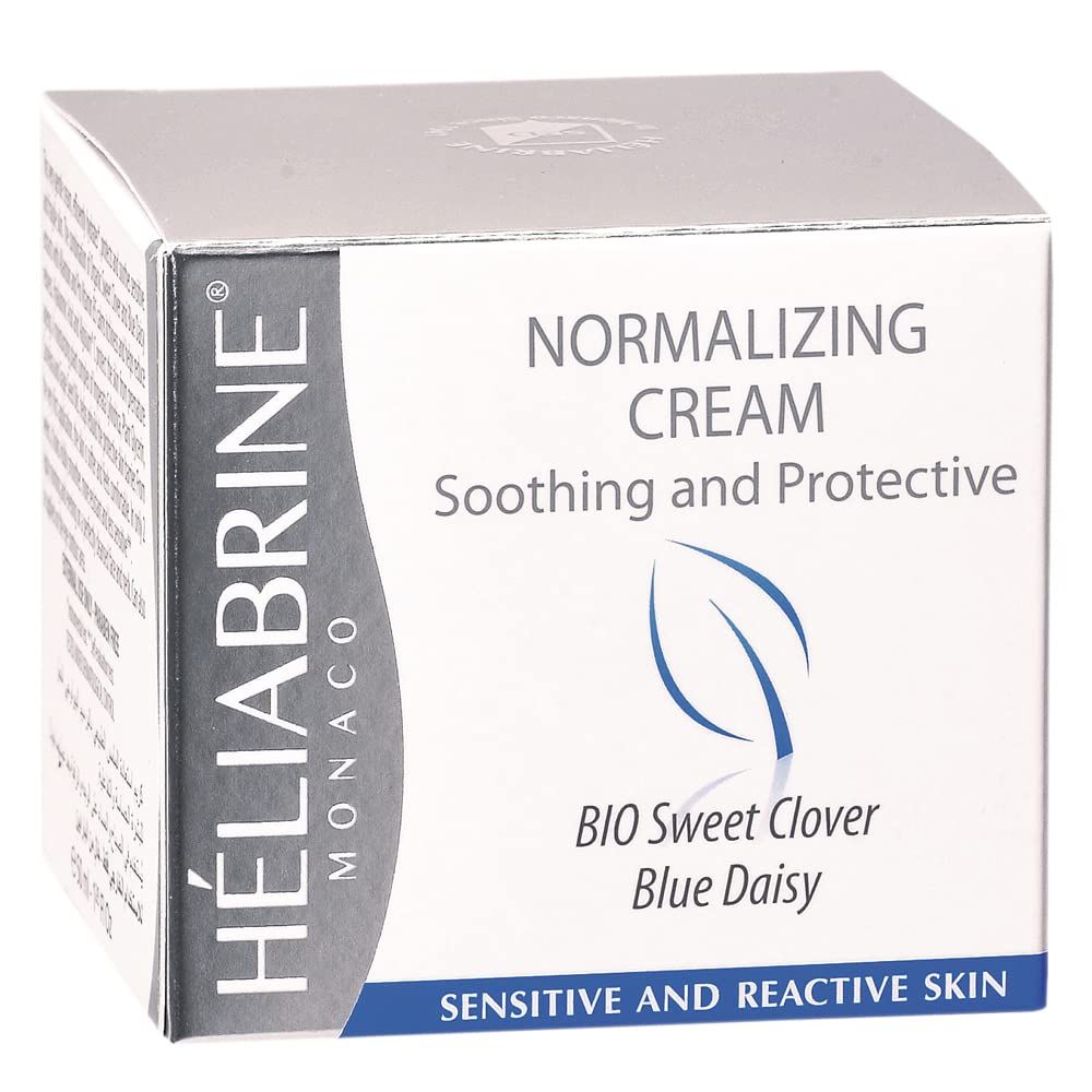 Heliabrine Normalizing Moisturizer Cream with Organic Sweet Clover 50ml. Best Anti Redness Cream.