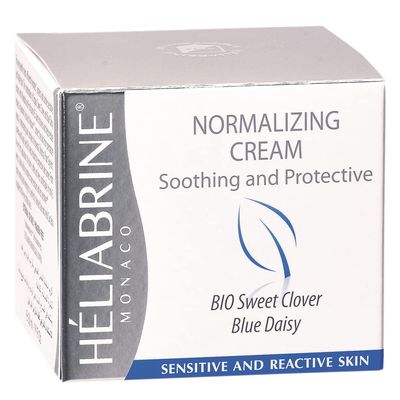 Heliabrine Normalizing Moisturizer Cream with Organic Sweet Clover 50ml. Best Anti Redness Cream.