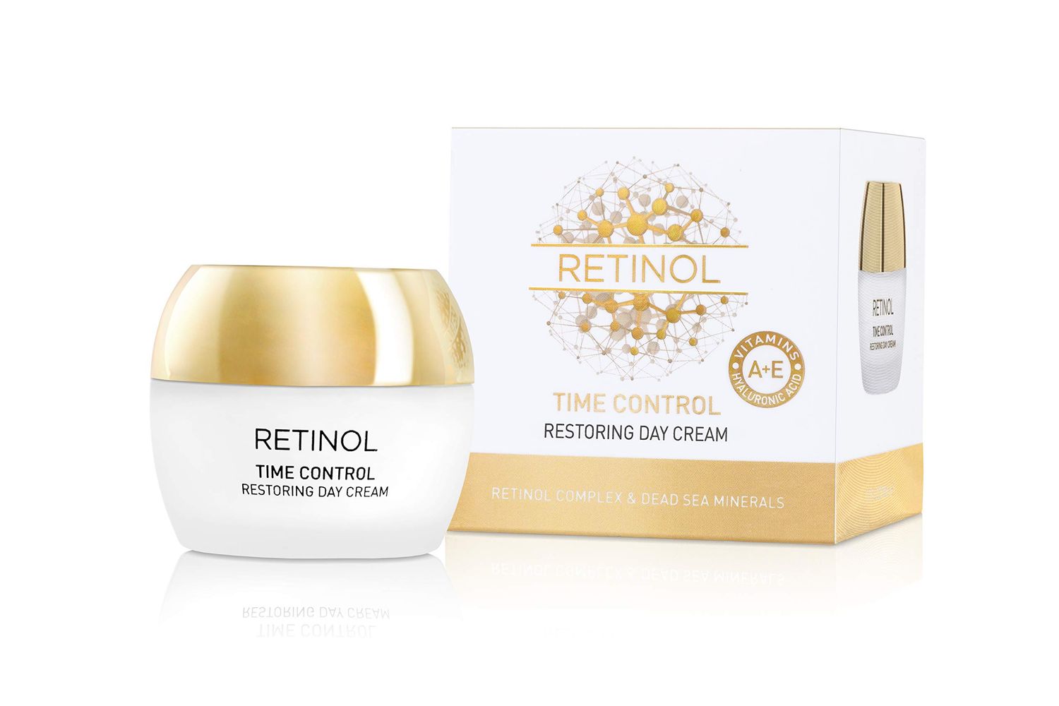 Edom Retinol Time Control Restoring Day Cream- Moisturizes Hydrates Skin, Restoring Antioxidants, Smoothing The Appearance of Fine Lines and Wrinkles, Promoting Skin Natural Elasticity. 1.7 fl.oz
