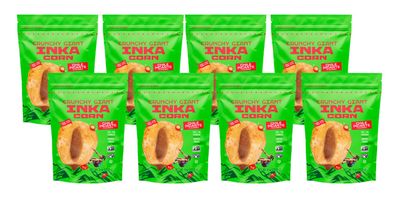 Inka Corn Gluten Free Roasted Giant Corn Chile Picante flavored, 4 Ounce (Pack of 8)