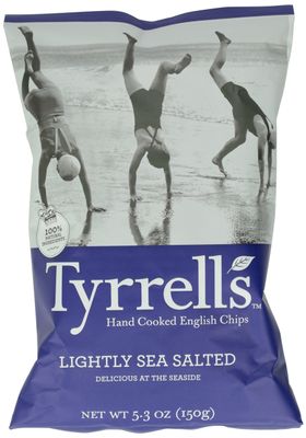 Tyrrell&#39;s Crisps, Lightly Sea Salted, 5.3 Ounce