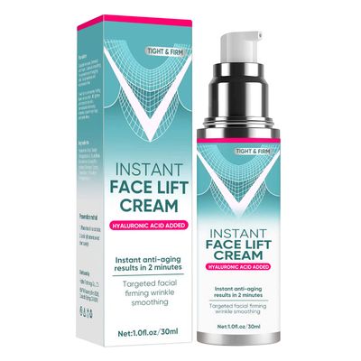Instant Face Lift Cream, Gentle Anti-Aging Serum with Natural Plant Extracts, Visibly Face, Neck Eyes Cream- Firm Tighten Sagging Skin, Reduces Wrinkles, Fine Lines Puffiness in 2 Minutes