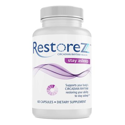 Savant Science RestoreZ Stay Asleep (60 Capsules) Natural Sleep Supplement - Maintain Long Restful Sleep Throughout The Night - Non-Habit Forming Sleep Aid