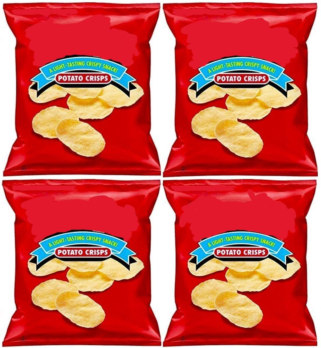 Regular Potato Crisps, 4.25 oz. Bags (Pack of 4)