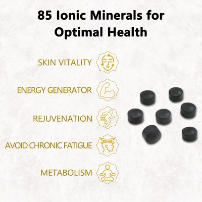 Maximum Potency Pure Shilajit Tablets, Organic Shilajit for Men, Contains 85 Trace Minerals and Fulvic Acid, Replenishes Energy, Promotes Metabolism, and Improves Immunity