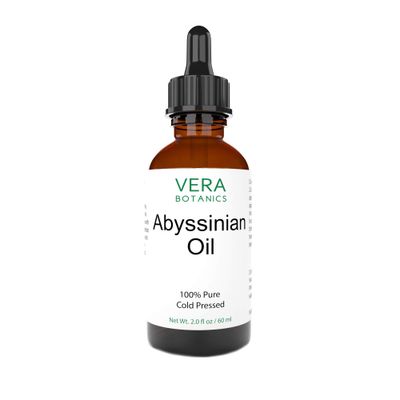 Vera Botanics ABYSSINIAN OIL 100 Pure Natural, Unrefined, Cold-Pressed For Face, Dry Skin, Nails, Lips, Body Hair - Reduce Hair Breakage, Even Out Skin Tone, Therapeutic Massage