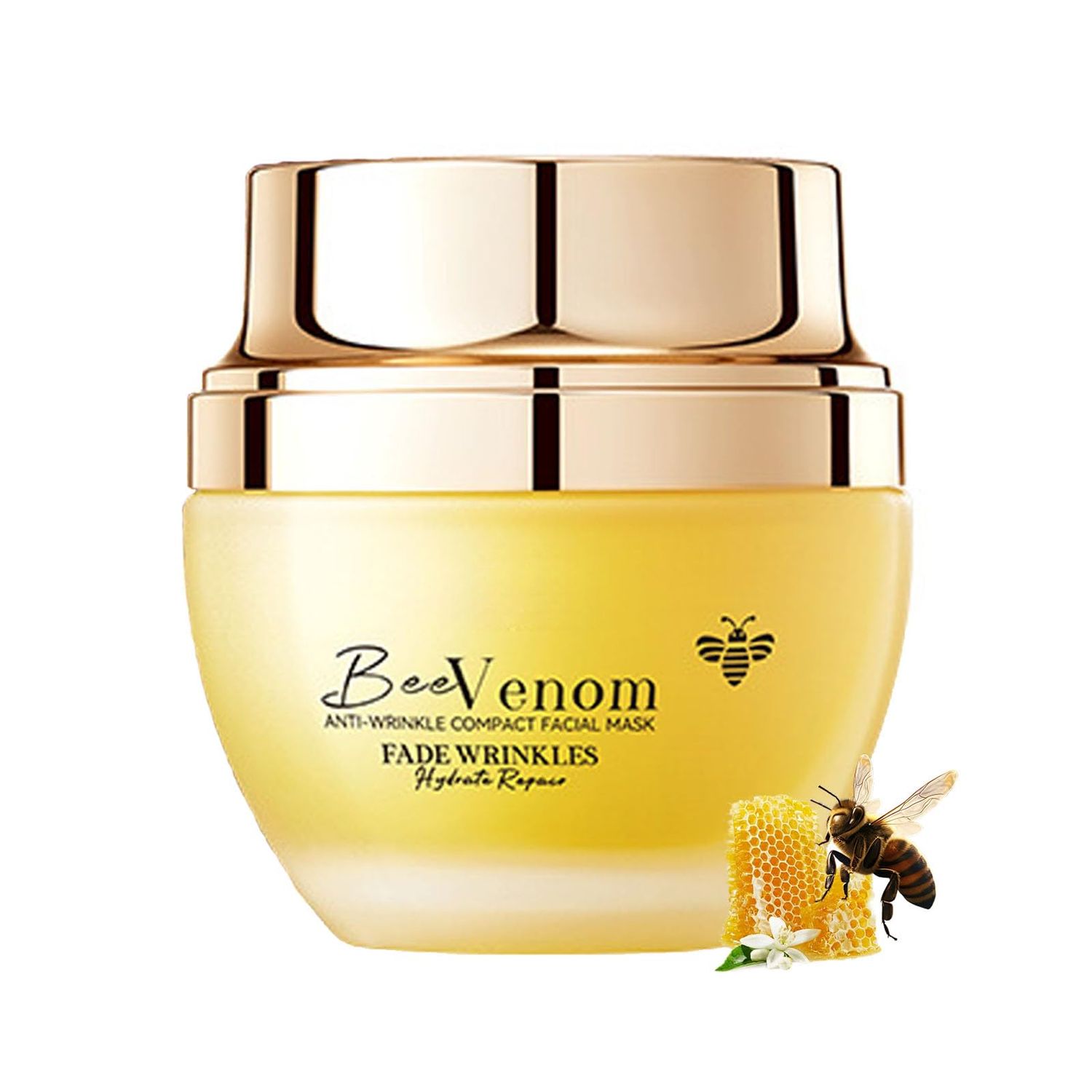 ARCHIDATE Bee Venom Face Cream, Bee Venom Anti-Aging Cream, Reduce Wrinkle and Fine Lines, Firming Lifting Skin, Deep Moisturizing, Nourish Skin, Bee Venom Wrinkle Cream for Women all Skin Type