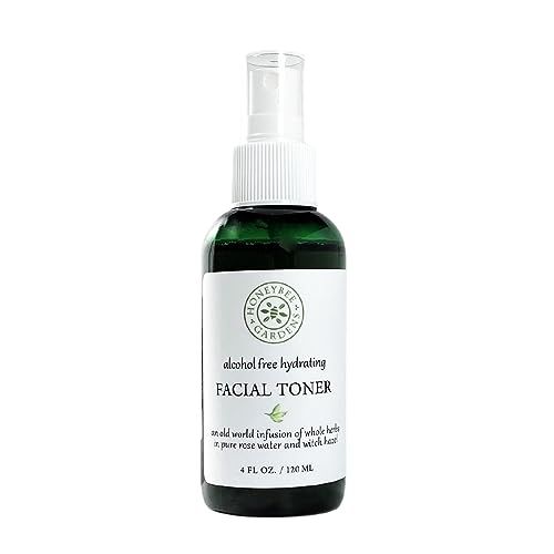 Honeybee Gardens 100 Natural Hydrating Facial TonerMakeup Setting Spray Alcohol Free 4 fl oz. Vegan Gluten Free Cruelty Free Unscented
