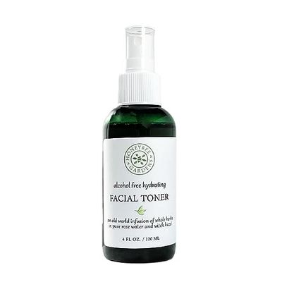 Honeybee Gardens 100 Natural Hydrating Facial TonerMakeup Setting Spray Alcohol Free 4 fl oz. Vegan Gluten Free Cruelty Free Unscented