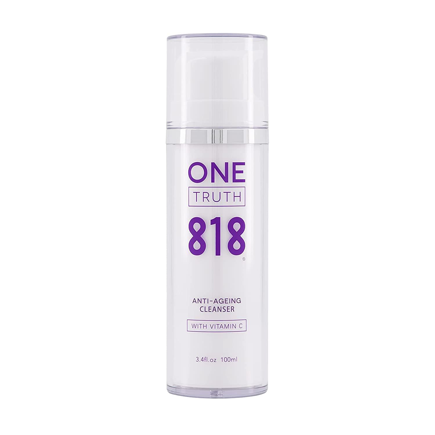 One Truth 818 Anti-Aging Cleanser - Gentle, Non-irritating Organic Barrier Protecting Face Wash, Brightening with Vitamin C Antioxidants