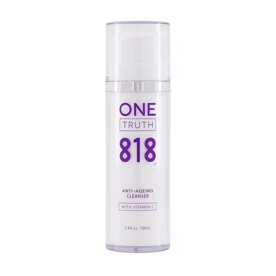 One Truth 818 Anti-Aging Cleanser - Gentle, Non-irritating Organic Barrier Protecting Face Wash, Brightening with Vitamin C Antioxidants