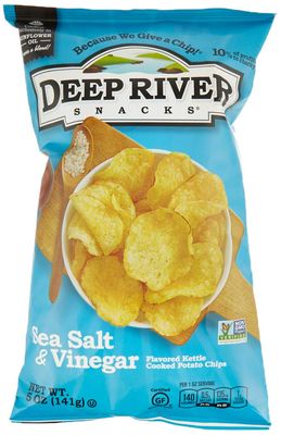 DEEP RIVER CHIP KETTLE SALT VNGR 5OZ