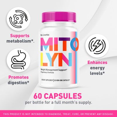 Mitolyn Capsules - Mitolyn, Mitolyn Advanced Formula Pills, Mitolyn Supplement, Mito Lyn, Mito Lyn Pills, Mitolyn Support, Mitolyn Pill, Mitolyn Supplement Pills, 60 Capsules for 1 Month