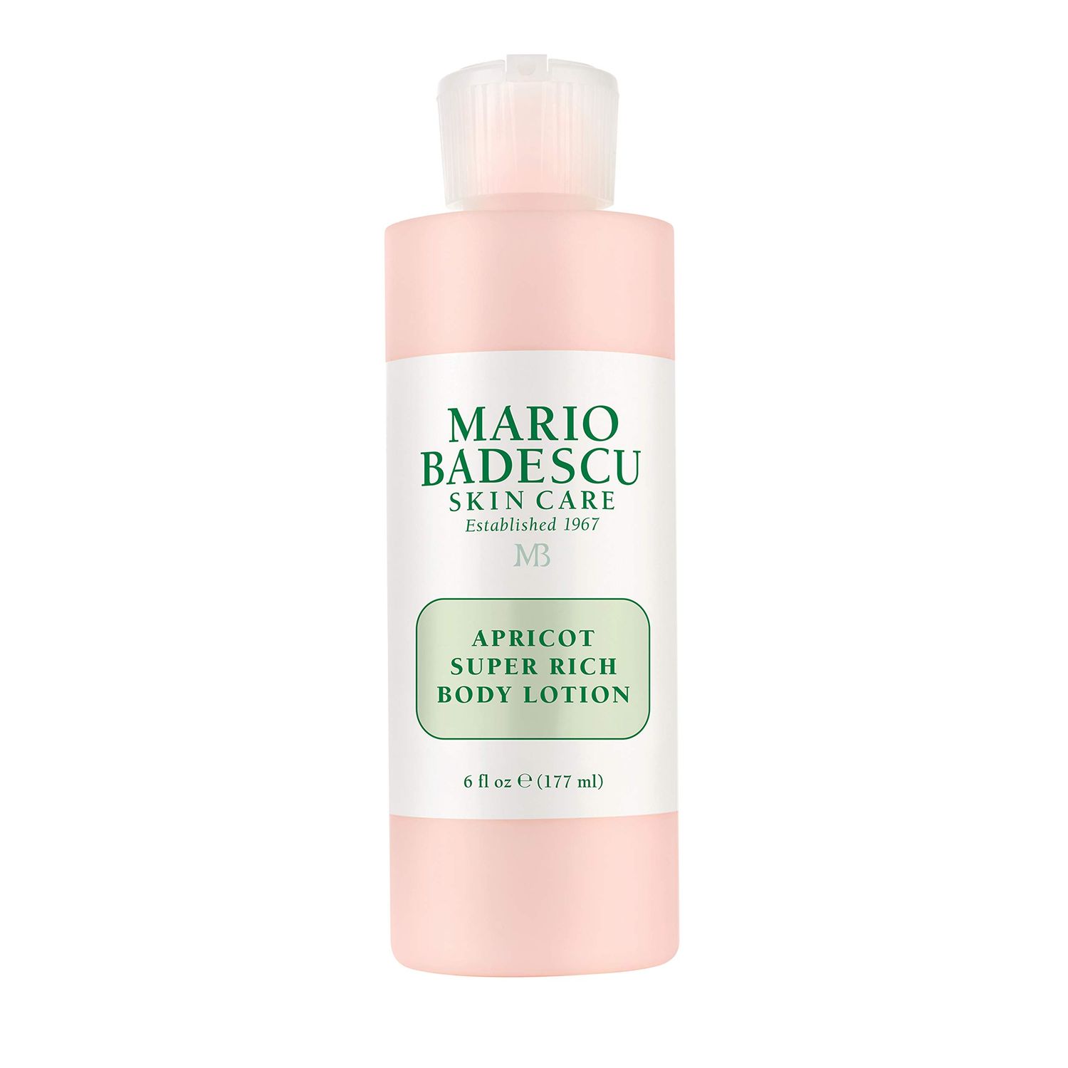 Mario Badescu Apricot Super Rich Body Lotion Enriched with Vitamins A and E - Delicately Scented Lotion with Nourishing, Skin-Softening Formula - Ideal for All Skin Types, 6 Fl Oz