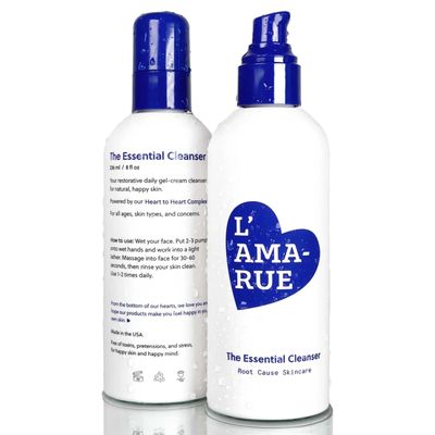 L&#39;AMARUE Essential Cleanser, 8 fl oz: Gentle Daily Skincare Face Wash, Anti-Acne, Hydrating and Moisturizing, and Anti-Aging with Ceramides and Antioxidants Vegan Cruelty-Free for All Skin Types