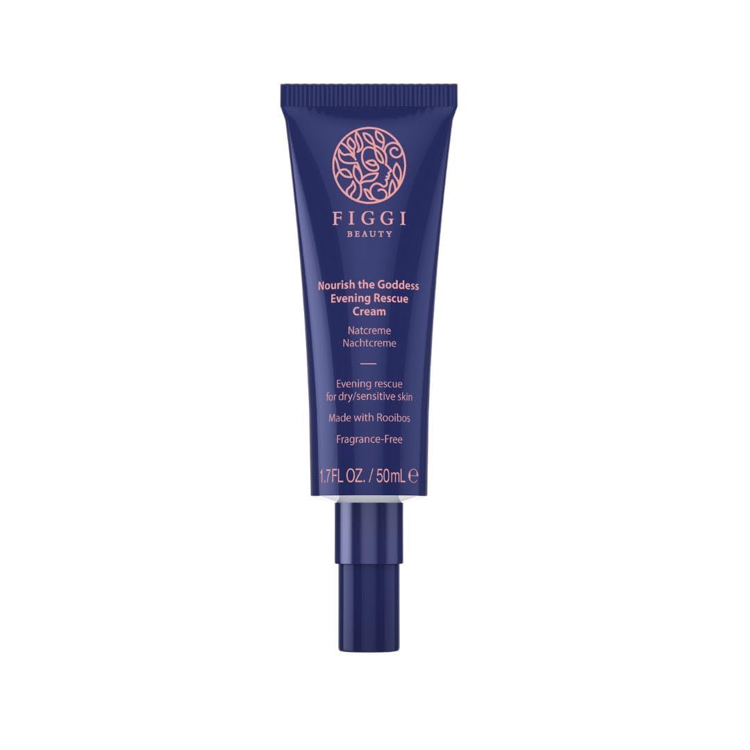 FIGGI Beauty Face Moisturizer Evening Cream 50ml Nourish the Goddess Night Cream for Face Face Cream Formulated for Anxious Sensitive Skin Vegan Cruelty Free
