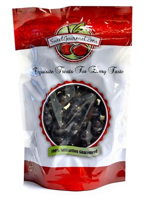 SweetGourmet Dark Chocolate Covered No Sugar Added Peanuts, 1 Lb