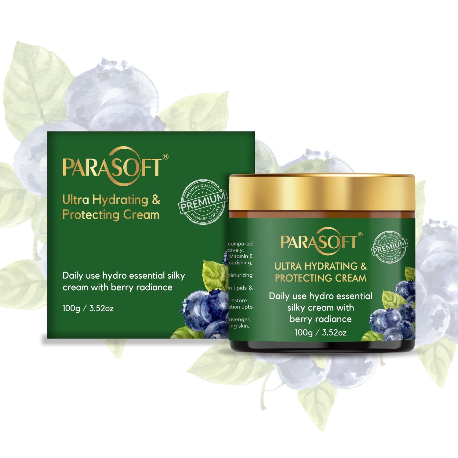 Parasoft Ultra Hydrating and Protecting Cream for Long Lasting Moisturizing, Packed With Natural Ingredients - 100 gm