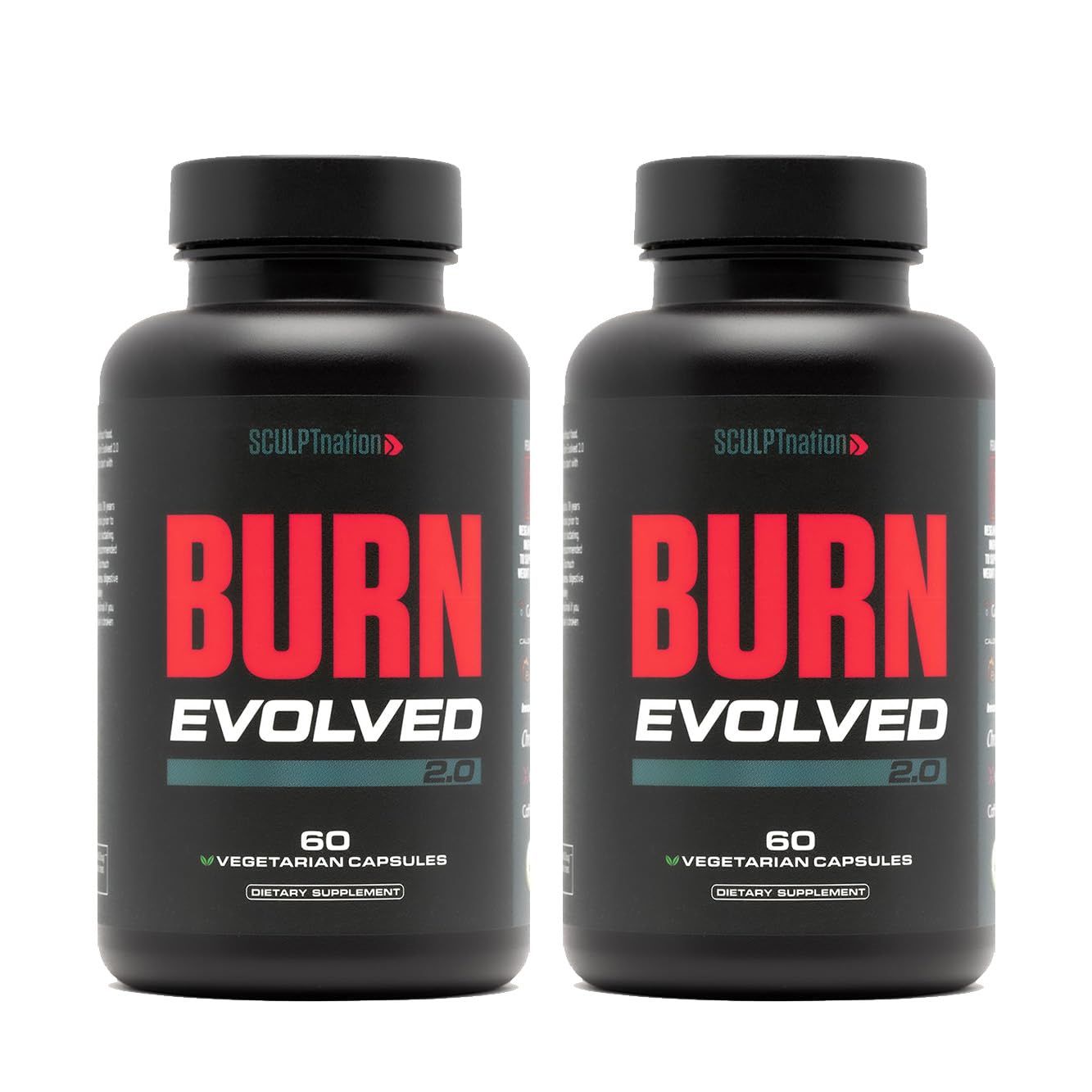 Sculpt Nation by V Shred - Daytime Metabolism Support with Chromium, Symnema Leaf Extract and Alpinia Galanga Root Powder Extract - 60 Natural Veggie Pills - 2 Pack