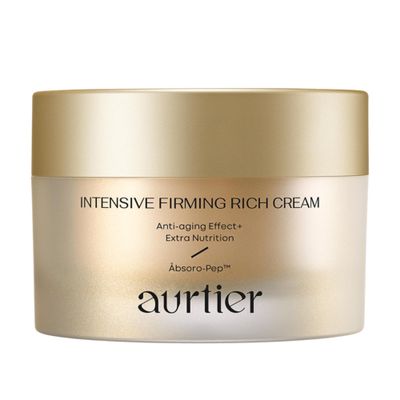 aurtier Intensive Firming Rich Cream - Anti-Aging Moisturizer with Collagen, Peptides - Lifting, Firming Plumping, Wrinkle Reduction Deep Hydration for All Skin Types (50ml 1.69 fl. oz.)