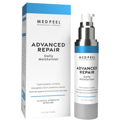 Medpeel Advanced Repair Daily Moisturizer with Vitamins E, B3 and B5, Soothing Aloe, Hyaluronic Acid, 1.7 fl oz
