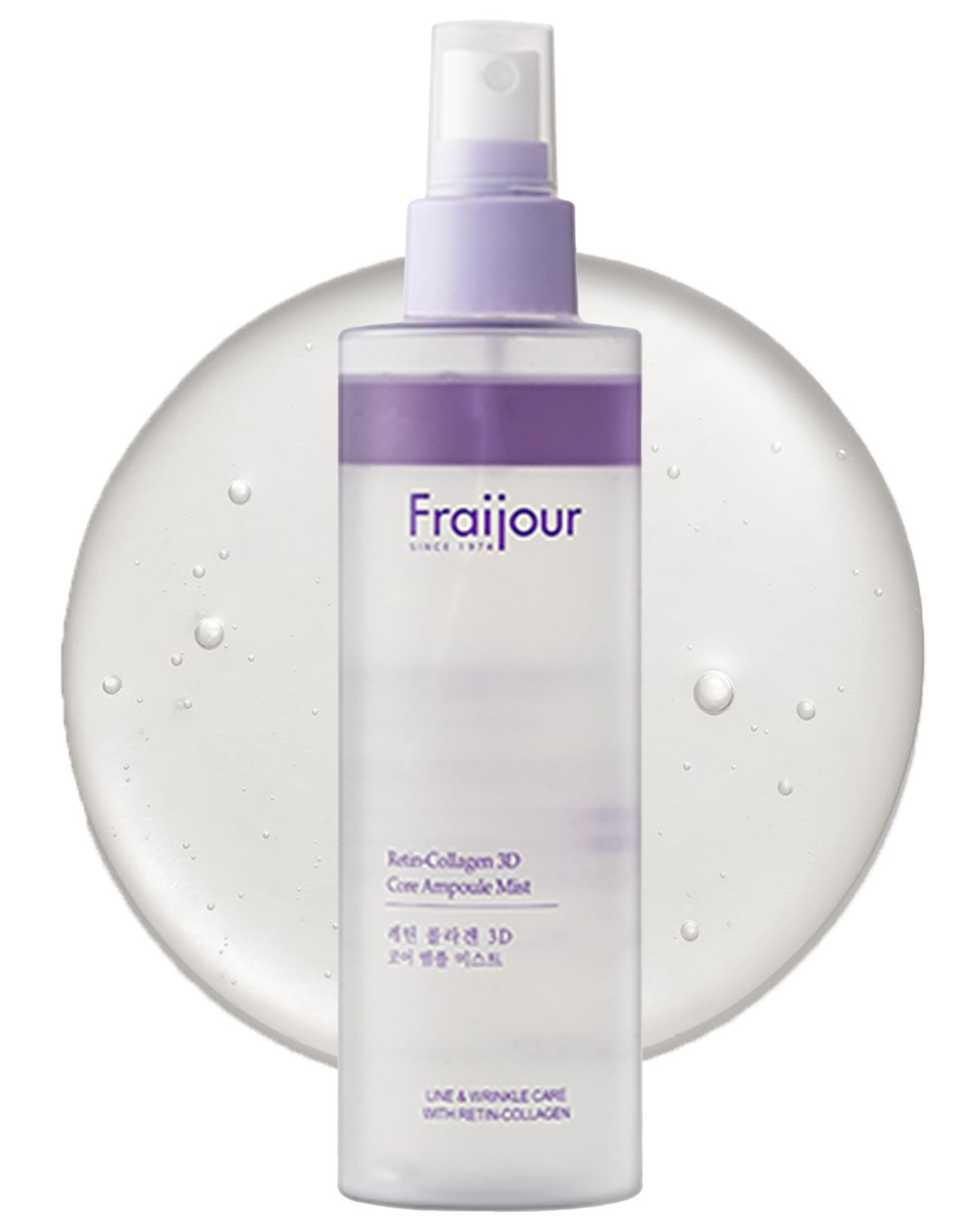 Fraijour Retin-Collagen 3D Core Ampoule Mist - Anti-Aging Facial Mist with Retinal, Bakuchiol Hydrating Oils, Firms Plumps Skin, Low pH, for Sensitive Skin, 6.76 fl.oz.