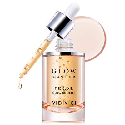 VIDIVICI Glow Master The Elixir Booster - Anti-Aging Serum with Manuka Honey and Royal Jelly - For Soft Dewy Skin - Honey Glow Healthy Skin - Makeup Booster Ampoule, 1.01 fl.oz.