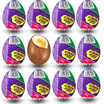 Cad bury Easter Creme Eggs - Indvidually Wrapped, 1.2-Ounce Eggs - Great for Easter Baskets and Egg Hunts - 12 Count