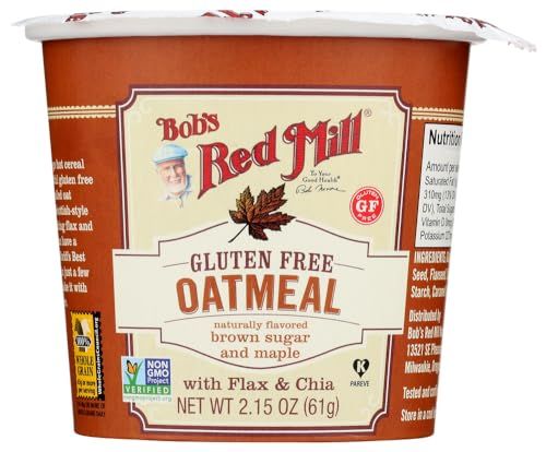 Bob&#39;s Red Mill Gluten-Free Oatmeal Cup Maple, Brown Sugar, 2.15 Ounce