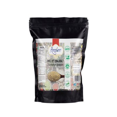 Ramaroma Desi BajraBajri ( ), Kambu, Gluten Free Pearl Millet, Indian Millet, Whole Grain, Chemical Free, All Natural No Mixture, Indian Origin, NON-GMO, Vegan, Organic Bajra Grain 32oz (907g)
